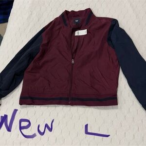 GAP Burgundy and Navy Utility Jacket